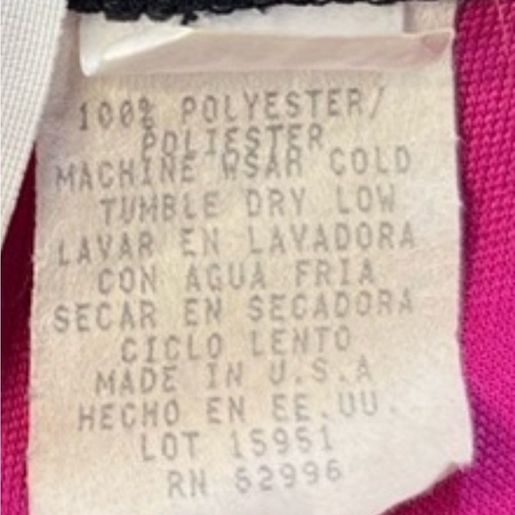 Vintage Scarlett Black Sheer Overlay Hot Pink Ruffle Collar Hem Mini Shirt Dress - Picture 12 of 13